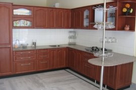 Wood finished kitchen work modular kitchen interior trivandrum_ce1